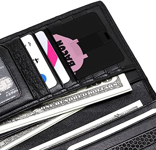 Бекон и Розово Прасе USB Флаш Дизайн на Кредитна карта, USB Флаш устройство Персонализиран Ключ Memory Stick