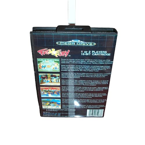 Калъф Aditi Fatal Fury EU с кутия и ръководството За игралната конзола Sega Megadrive Genesis 16 бита MD Card