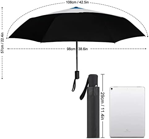 Чадър за Пътуване с Флага на Сърбия, Ветрозащитный, 3 Gatefold, Автоматично Разкриваща, Плик, Сгъваем Чадър