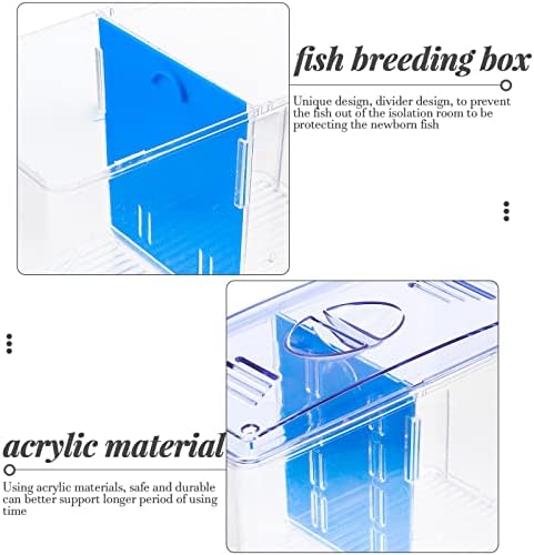 Кутия за Отглеждане на риба PATKAW Кутия за Отглеждане на Риба Betta Аквариумный Комплект с Разделител Кутия