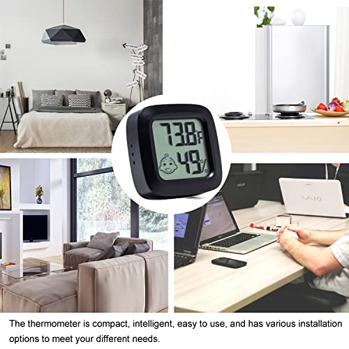 5 БР. Дигитален Влагомер-термометър за стая (° F), точен сензор за влага с LCD дисплей за дом, офис и детска