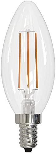 Bulbrite (опаковка от 10 броя) Led лампа с нажежаема жичка 776627, база като канделябра E12 за използване в