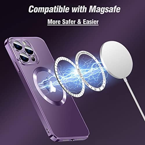 Магнитен Прозрачен калъф aowner за iPhone 12 Pro Max, калъф със защита на обектива на фотоапарата, съвместим