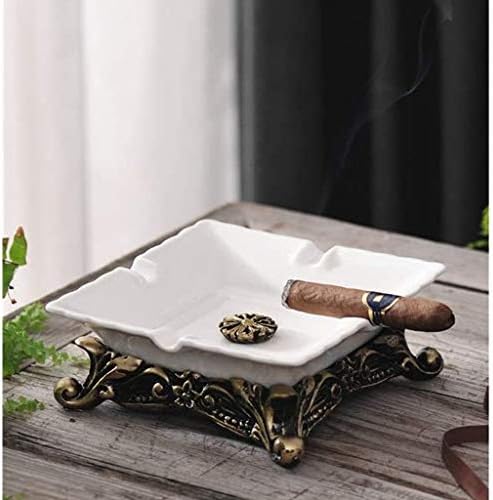 TWDYC Пепелник Европейски Стил Домашен Бар Творчески, богат на функции Висококачествен Керамичен Пепелник
