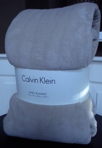 Плюшевое одеяло Calvin Klein KING Size (бежов)