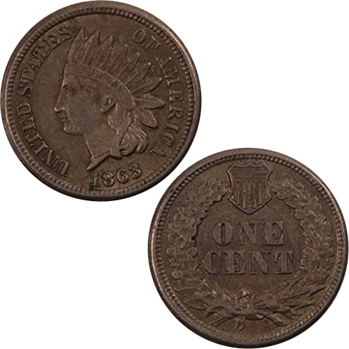Индийски главоболие цент 1863 г. За Необращенном медно-никелевом пени Артикул: I3780