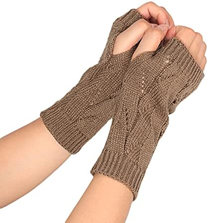 Ръкавици без пръсти Топли плетени калъф за Ръкавици С Мек Покрив Ръкавици за студено Време Зимни Ръкавици плетени