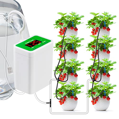 QKTYB Автоматична Система за Поливане с Филтър 8 медицина пипети USB Power Автоматично Комплект за Капково Напояване Устройства за Поливане на Стайни растения в Саксии Led