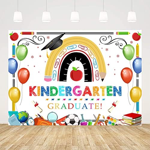 Ticuenicoa 7x5 фута 2023 Детска градина Поздравява Бала Фон за деца с Преливащи се цветове балони Бала Снимка