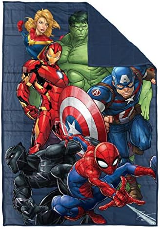 Утяжеленное одеяло Marvel Отмъстителите Super Hero Squad Размери 40x60 см 5 килограма, Детско спално бельо с