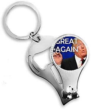 Забавен Големите Американски Президент Изображение Ножица За Нокти Халка Ключодържател Отварачка За Бутилки