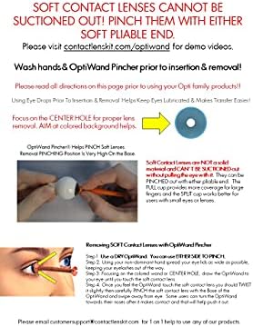 Инструмент за инсталиране и премахване на меки контактни лещи OptiWand Pincher. Асистент за затягане на очни