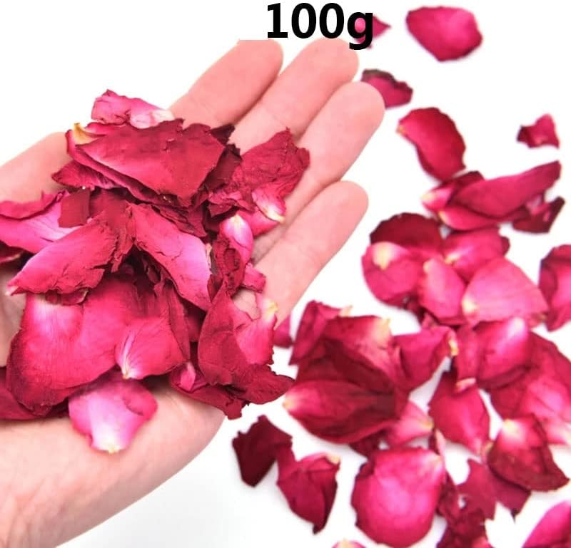 GFDFD 100 г Сушени розови листа, Накити от Листенца от Червени Рози за Сватбеното парти (Цвят: A, размер: 100