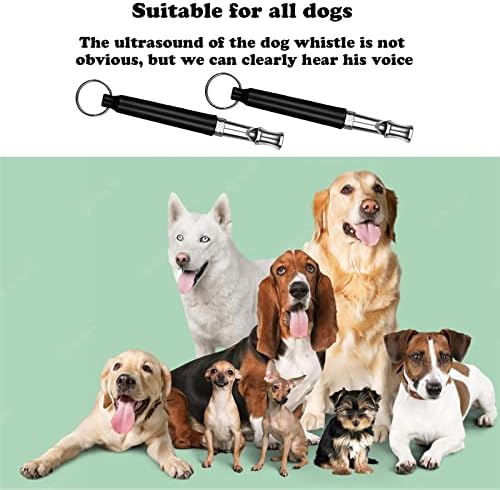 Gisupuy 3 опаковки Ултразвукова Свирка за кучета Безшумен Свирка за кучета, за да Спре Лающую Соседскую Куче