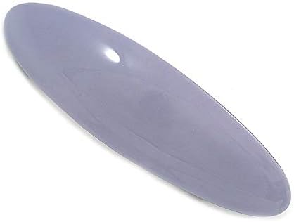 Акрилна Овални Шнола/Скоба за коса Avalaya Пастельно-лилав цвят Сребрист цвят Дължина 95 мм