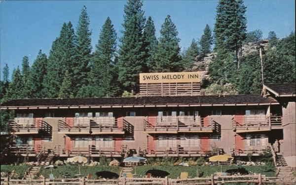 Мотел Swiss Melody Inn, Трапезария, Магазин за Сувенири и подаръци Fish Лагер, Калифорния КАЛИФОРНИЯ Оригиналната
