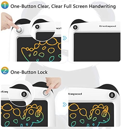 Enotepad LCD Таблети За Писма, Цветна Дъска За рисуване Драскат 9 Инча Цифрова eWriter за Деца Преносима Електронна