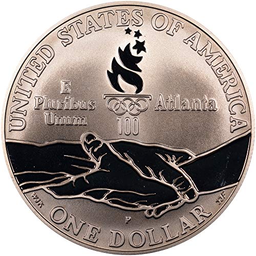 Олимпийски Гимнастика 1995 P Незабравим Сребърен долар DCAM Монетния двор на САЩ