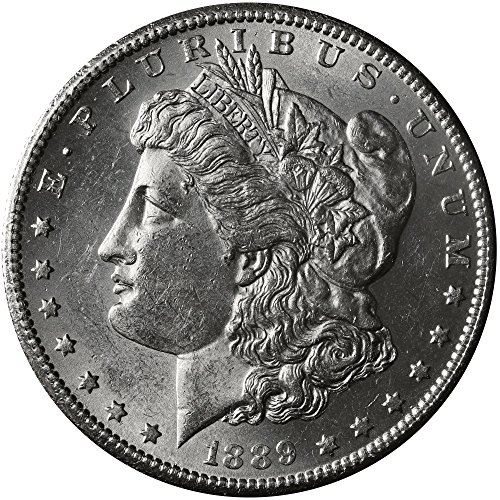 Сребърен долар Морган 1889 г. на стойност 1 Диамант Без лечение