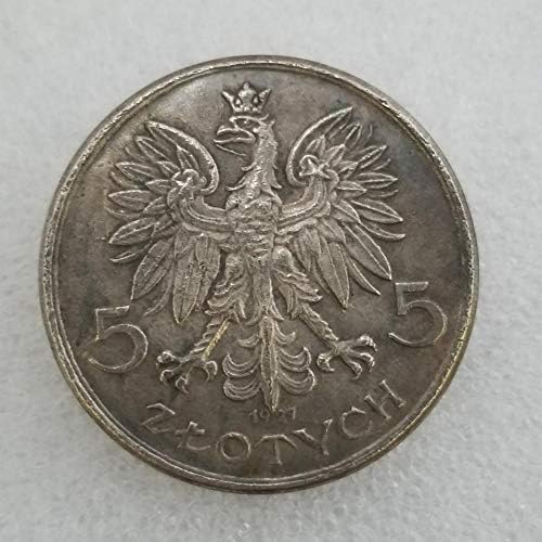 Професия Полша 1927 Месинг, Сребро, Сребърни Старинни Монети на Паметника Колекция 2473Coin Възпоменателна Монета