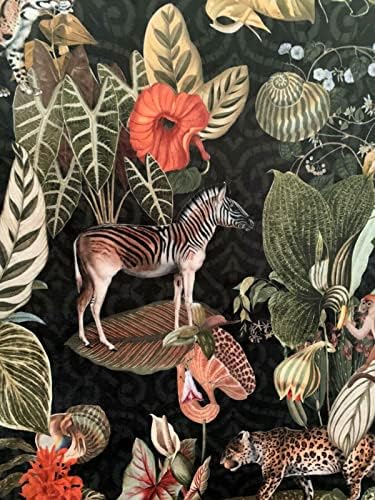 Животните Кралство джунглата Плат, продава на метър, черно кадифе, материал за шиене, леопардовый, зебровый, животински модел за тапицерия възглавници, декоративно