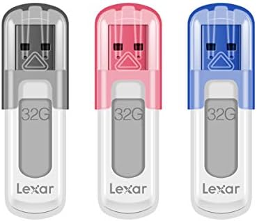 Флаш памет Lexar JumpDrive V100 32GB USB 3.0, 3 серии, Сиво, Розово, Синьо (LJDV100032G-B3NNU)