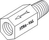 Вграден предпазен клапан Straval RVi05-05T 1/2 5-10 паунда на квадратен инч
