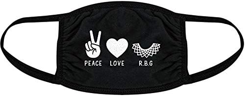 Маска за лице Peace Love RBG, Обхващащи носа И Устата на Рут Бадер Гинзбург, Върховния Съд
