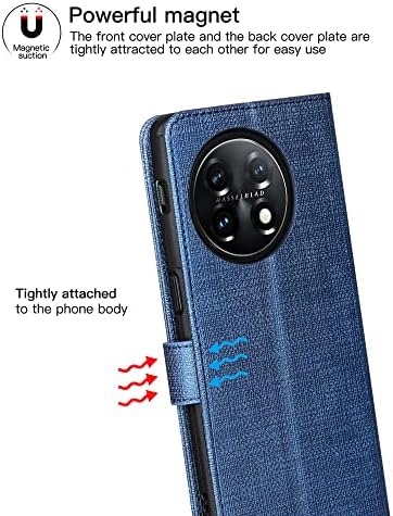 Чанта-портфейл Foluu за OnePlus 11 5G, Флип-фолио от изкуствена кожа с [Противоударным вътрешен калъф от TPU], отделения за карти-на каботажните, Ултратънък калъф с силна магн?