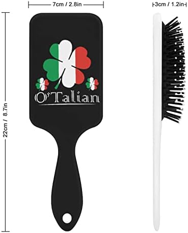 O ' Talian Ирландски 4-Листа Детелина Италиански Флаг Четка За Коса Скъпа Четка На Въздушна Възглавница Гребен