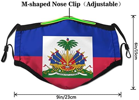 Ксили-ХУАЛА Американски Хаитянски Флаг Множество Памучен Защитна Маска за Лице за Улици