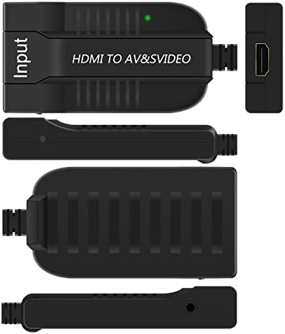 HD 1080p HDMI, AV конектор 3RCA S-Video, Композитно Видео, Аудио Конвертор Адаптер, който Поддържа PAL/NTSC