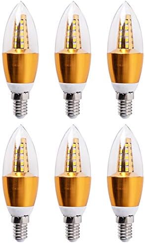 BesYouSel E14 Led Лампи за sconces свещ 5 W, Декоративна Свещ, 50 W, Еквивалент E14, Лампа-Свещ за монтаж на