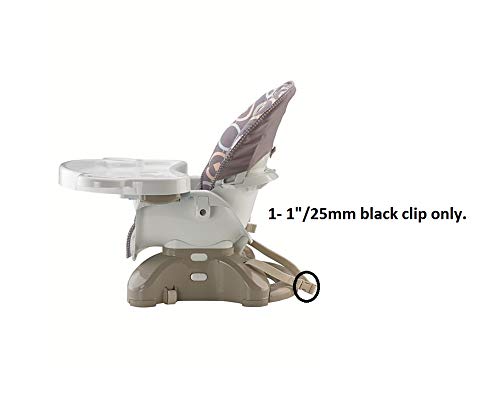 Черна 1 Защитно Дубликат Част със Скоба за катарами за автомобилни Седалки ОХО High Chair Booster