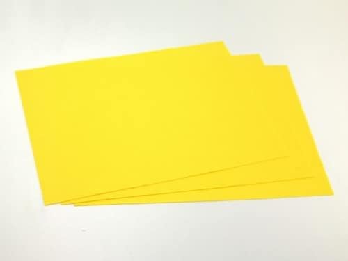 Обикновена акрилна фетровая плат, правоъгълник 9 x 12 жълто - на лист