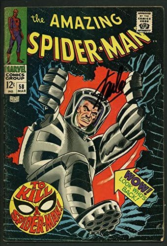 Стан Лий подписа на комиксите the amazing spider-Man 58 Ромита PSA/DNA W18670