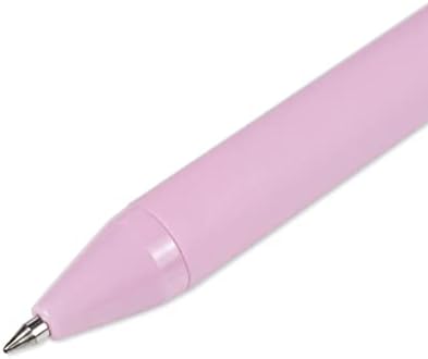 U-RIGHT 12 бр. розови прибиращи гел мастило химикалки 0,5 мм с черно мастило Офис сладки гел химикалки за жени